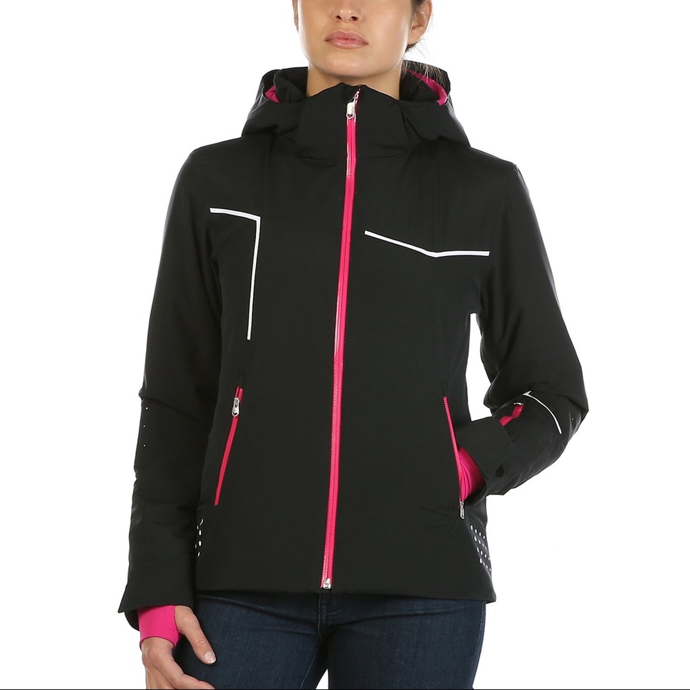 NWOT Spyder Project Jacket Black w/ Pink Accents